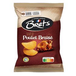 Brets Poulet Braisé 125g (10bag/case)