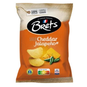 Brets Cheddar & Jalapeno 125g (10bag/case)