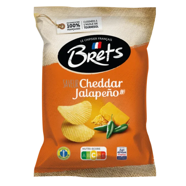 Brets cheddar  jalapeño 125g (10 sachets/carton)