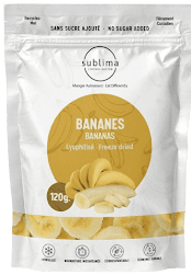 Sublima Banane Lyophilisé 40g (12sac/caisse)