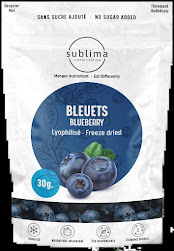 Sublima Bleuet Lyophilisé 95g (6sac/caisse)
