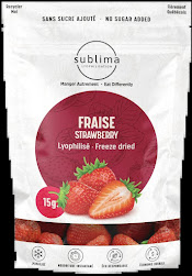 Sublima Fraise Lyophilisé 50g (6sac/caisse)