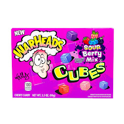 Warheads Theater Box Berry Cube 99g (12un/box)