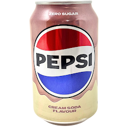 Pepsi Cream Zero Sugar 330ml (24can/case)