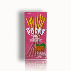 Glico Pocky Strawberry 33g (10un/box)