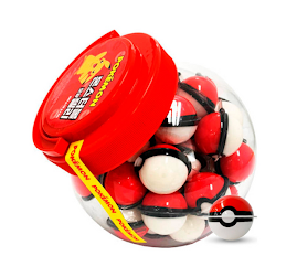 Pokemon Monsterball Ball Shape Jelly (Rouge) 18g (50un/box)