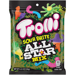 Trolli Peg Bag Sour Brite All Star Mix 120g (12un/box)