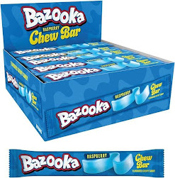 Bazooka Chew Bar Raspberry 14g (60un/box)