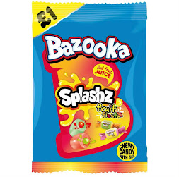 Bazooka Splashz Fruit Fiesta 120g (12un/case)