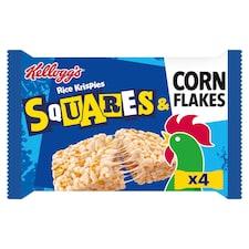 Kelloggs Rice Krispies Squares Corn Flakes 4x31g (11un/box)