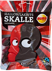 Bubs Raspberry & Licorice Skull (Vegan) 90g (16bag/box)