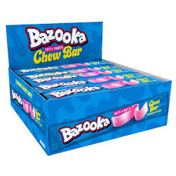 Bazooka Chew Bar Tutti Fruity 14g (60un/box)