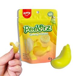 Amos Peelerz Gummy Banana 62g (8bag/case)