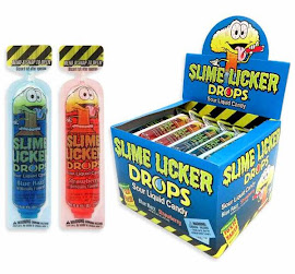 Toxic Waste Slime Licker Drops Blue Razz & Strawberry (30un/box)
