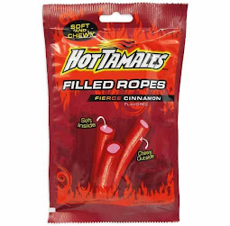 Hot Tamale Licorice Ropes Peg Bag 3oz (12un/box)