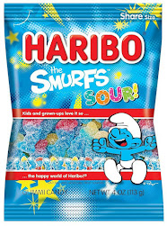 Haribo Smurfs Sour 4oz (12bag/case)