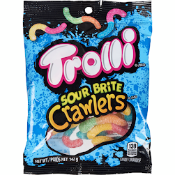 Trolli Sour Brite Crawlers 142g (12bag/case)
