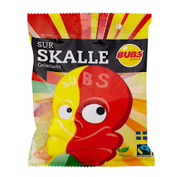 Bubs Sour Skull (Vegan) 90g (16bag/box)