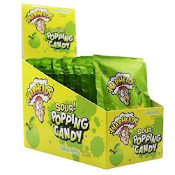 Warheads Popping Candy Punch - Sour Green Apple 0.33oz (20un/box)