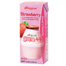 Binggrae Milk Drink Strawberry 6x200ml (4un/case)