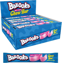 Bazooka Chew Bar Tutti Fruity 14g (60un/box)