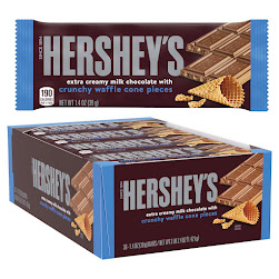 Hershey's Extra Creamy Milk Chocolate With Crunchy Waffle Cone Pieces 1.4oz (36un/box)
