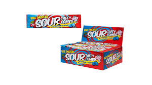 Face Twisters Sour Taffy Blue Raspberry & Cherry Combo bar 40g (24un/box)