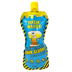 Toxic Waste Blue Raspberry Slushy Pouch 250ml (12un/box)