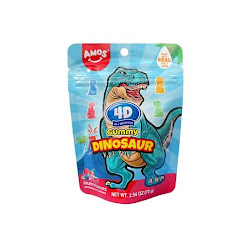 Amos 4D Gummy Dinosaur 72g (24bag/case)
