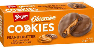 Bergen Obession Cookies Peanut Butter 128g (18box/case)