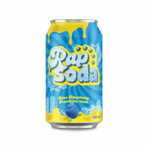 Rap Soda Blue Raspberry 355ml (24can/case)