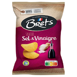 Bret's Chips Sel et Vinaigre 125g (10sac/box)