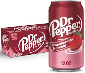 Dr Pepper Fraise & Crème 355ml (12 canettes/caisse)
