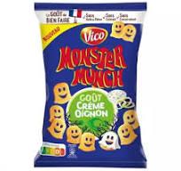 Vico Monster Munch Creme Oignon 85g (18sac/case)
