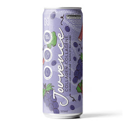 Jouvence Collagen Drink Raisin–Rhubarbe 355ml (12 canettes/caisse)