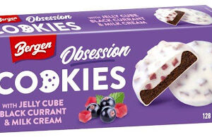 Bergen Obsession avec Jelly Cube Cassis 128g (18 boîtes/caisse)