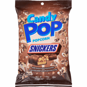 Candy Pop Snickers Drizzled Popcorn 149g (12bag/case)
