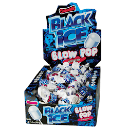 Charms Blow Pop Black Ice Blackberry 18g (48un/box)