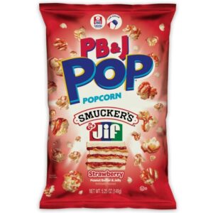 Candy Pop Peanut Butter & Jelly Strawberry Popcorn 149g (12bag/case)