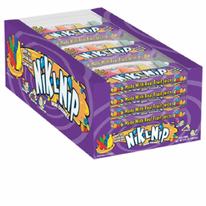 Nik L Nip 4-Pack Wax Bottle Candy 39.4g (18un/box)