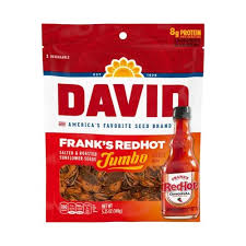 David Jumbo Frank Red Hot Sunflower Seeds 149g (12un/box)