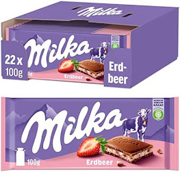 Milka Yaourt Fraise 100g (22 unités/boîte)