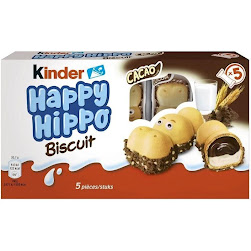 Kinder Happy Hippo Cacao Cream Biscuit 5pk 103.5g (10un/box)