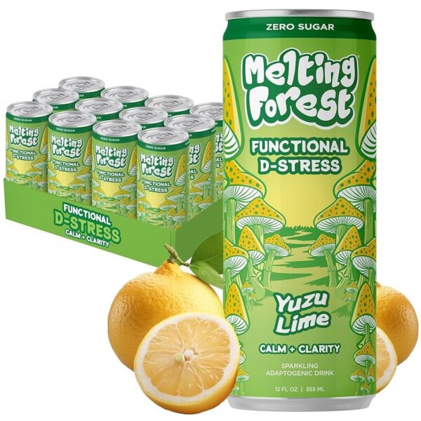 Melting Forest Mushroom D-Stress Yuzu Lime 355ml (12 canettes/carton)