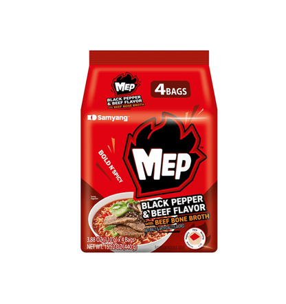 Samyang MEP poivre noir et bœuf 120 g (8 x 4 sachets/carton)