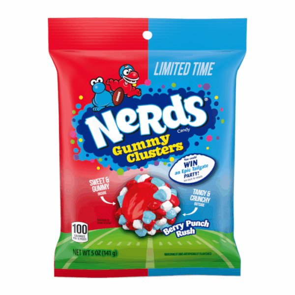 Nerds Le Berry Punch Rush Gummy Clusters 141g (12un/box)