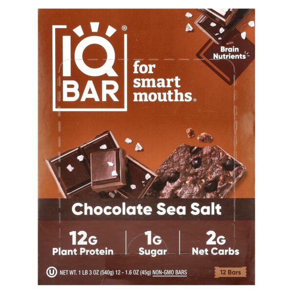 ProTein IQ Bar Chocolate Sea Salt 12 (6 box/12)