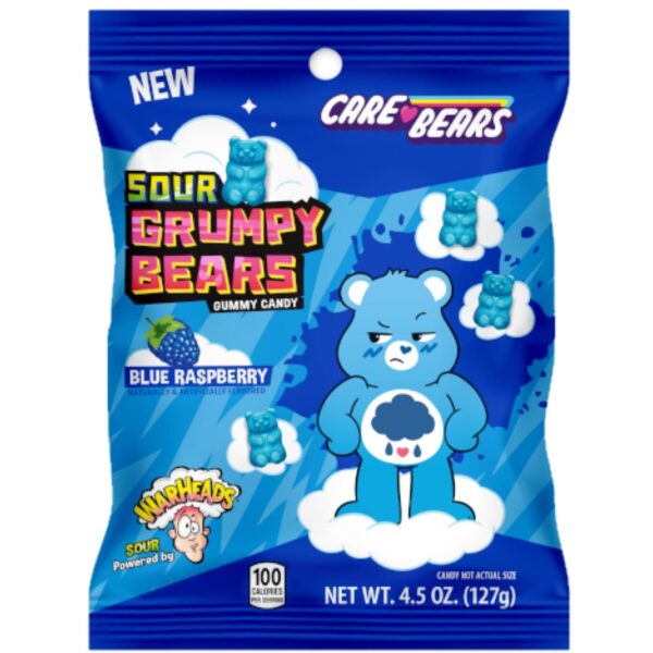 Warheads Grumpy Bear Acidulé 127 g (12 unités/boîte)