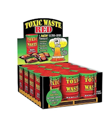 Toxic Waste tambour rouge acide 42g (12 unités/boîte)