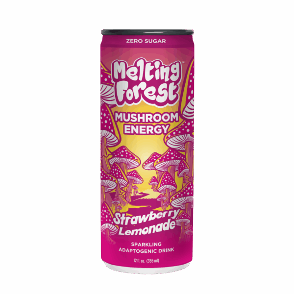 Melting Forest Mushroom D-Stress Limonade Fraise 355ml (12 canettes/carton)